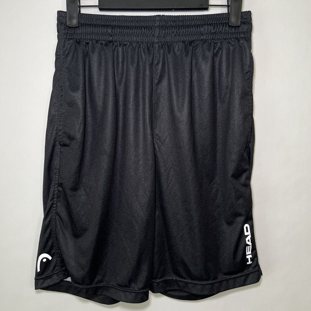Head Brand Athletic Shorts Mens Size S Small Black 26” Waist 9” Inseam Tennis